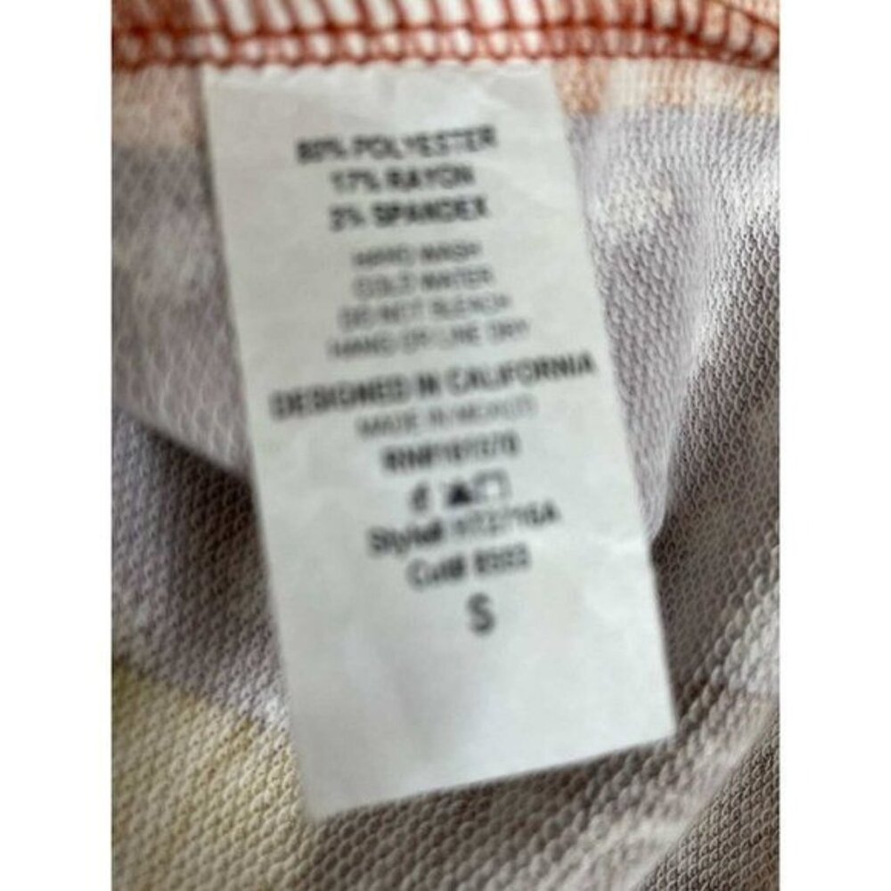 Multicolor Patchwork Button Down Terry Outseam To… - image 5